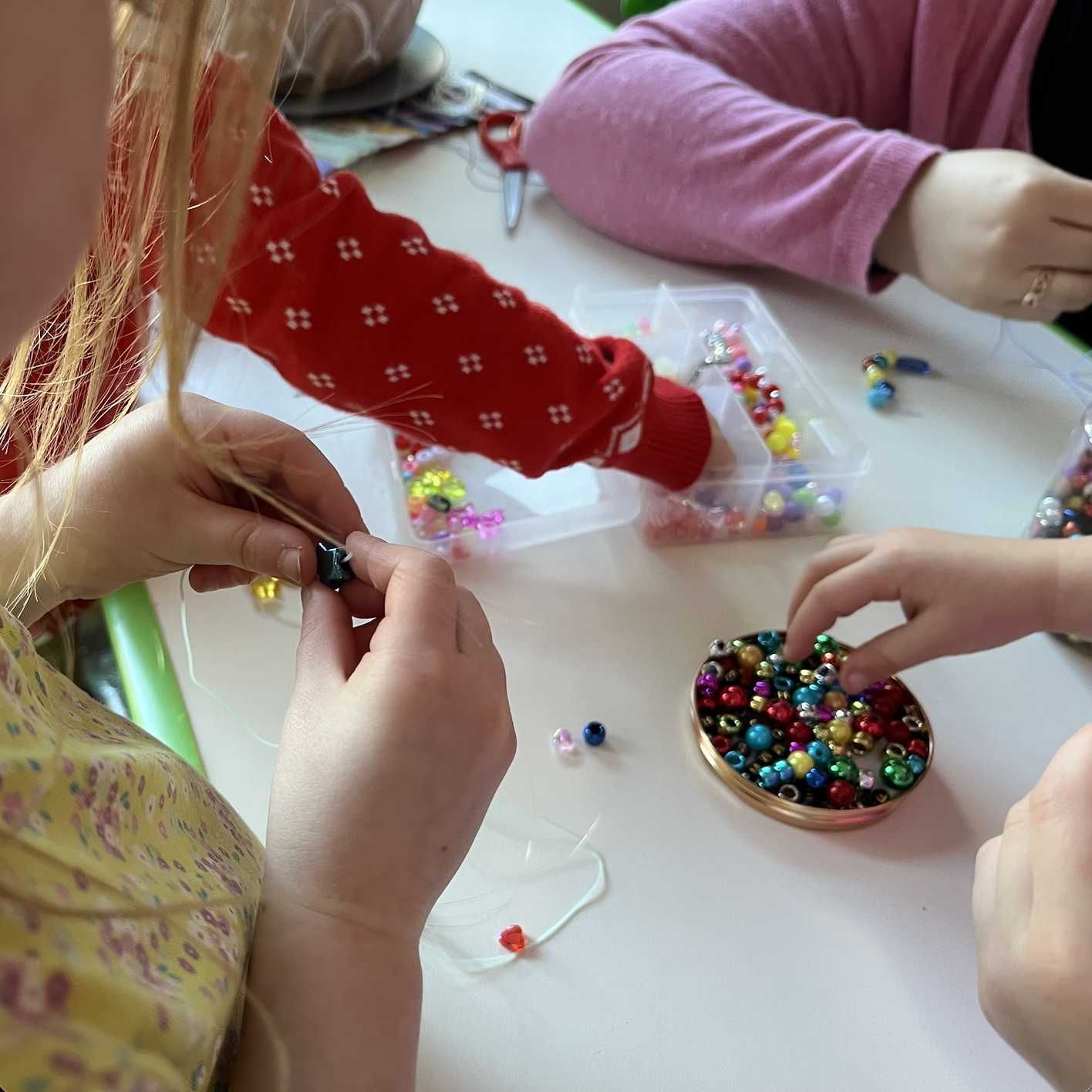 Healthy snacks and fresh foods prepared for children